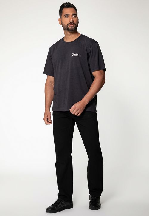Camiseta Estampa GUESS Silk Preto