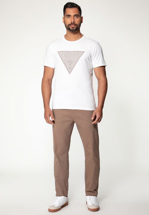 Camiseta Logo Holográfico Branco