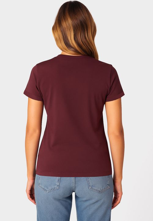 Camiseta Estampa GUESS Caviar Vinho