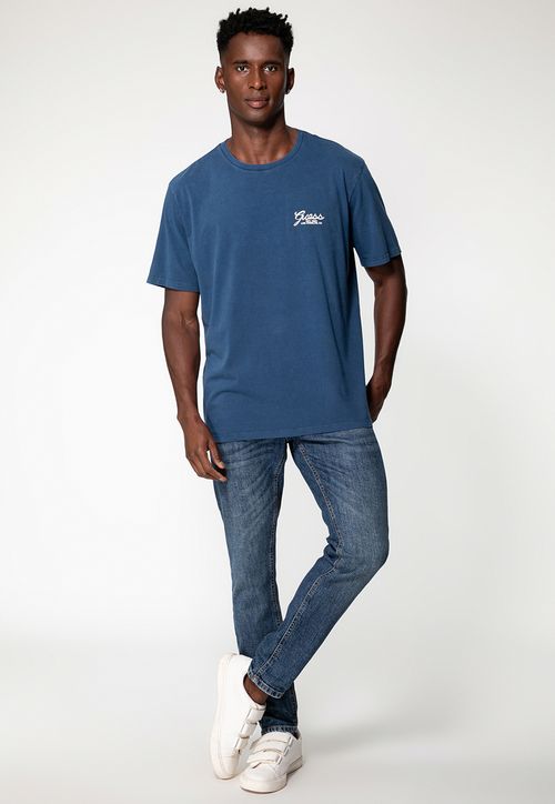 Camiseta Estampa GUESS Silk Azul
