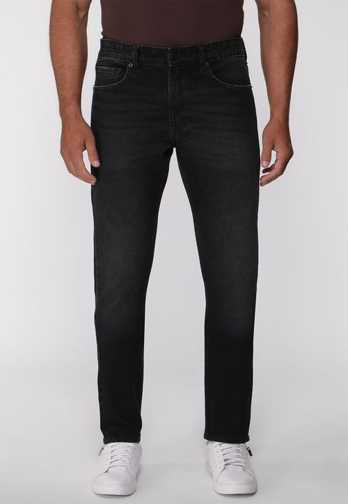 Calça Jeans Slim Tapared Preto