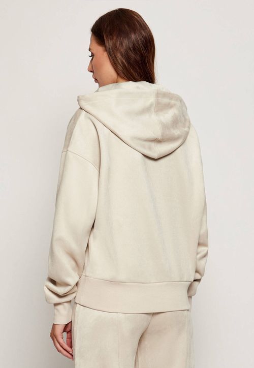Blusa de Moletom Suede Eco Bege