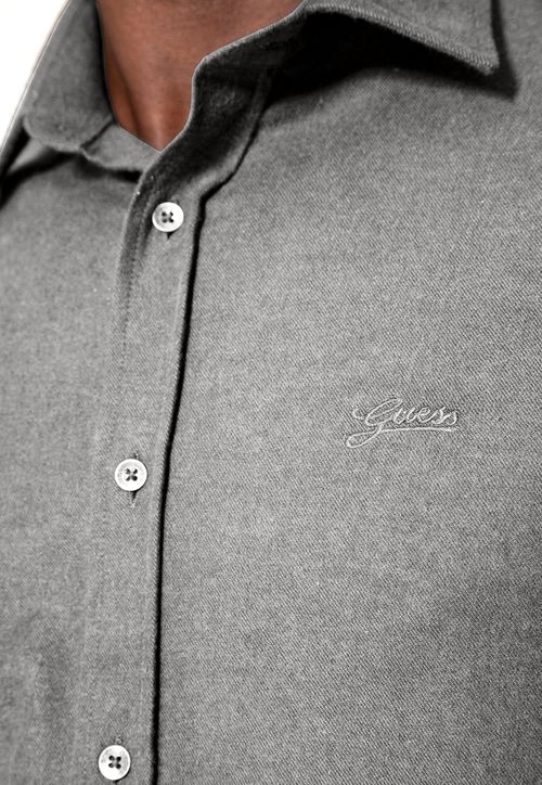 Camisa Flanela Manga Longa Cinza