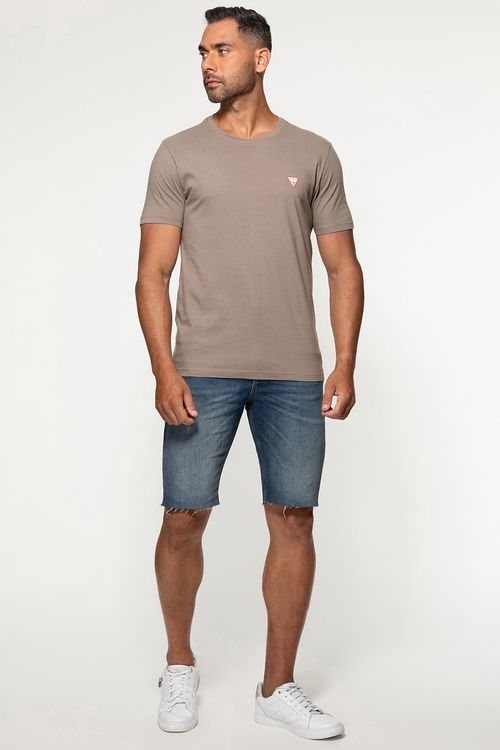 Camiseta Guess Triangulo Original Marrom