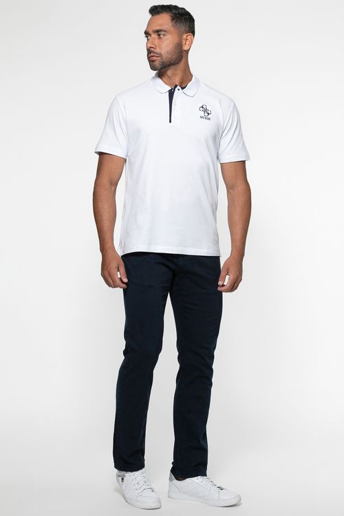 Calça Sarja Slim Straight Azul Escuro