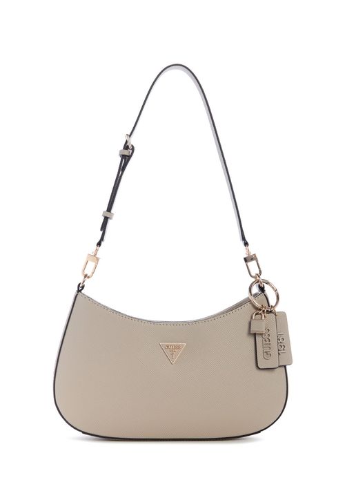 Bolsa Noelle II Top Zip Shoulder Bag Cinza