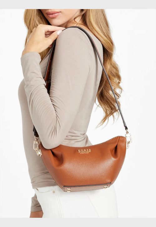 Bolsa Amorette Top Zip Shoulder Bag Marrom