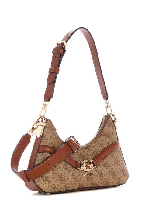 Bolsa Mini Dea Top Zip Shoulder Bag Bege