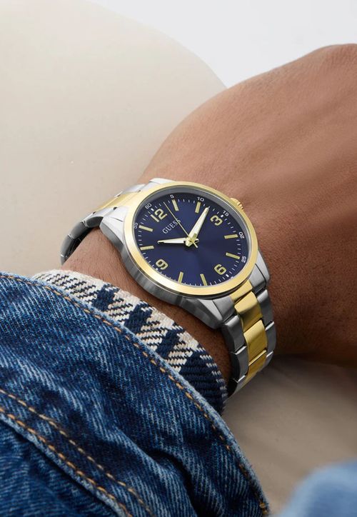 Relógio Sport Aço Dourado e Prata