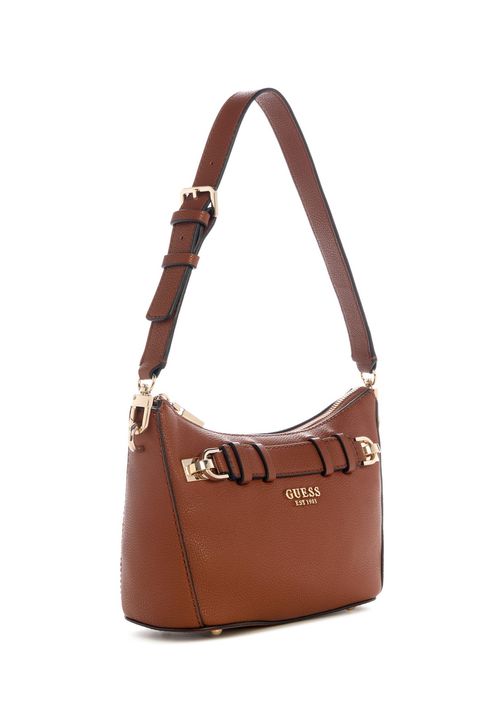 Bolsa Gregoria Eco Top Zip Shoulder Bag Marrom
