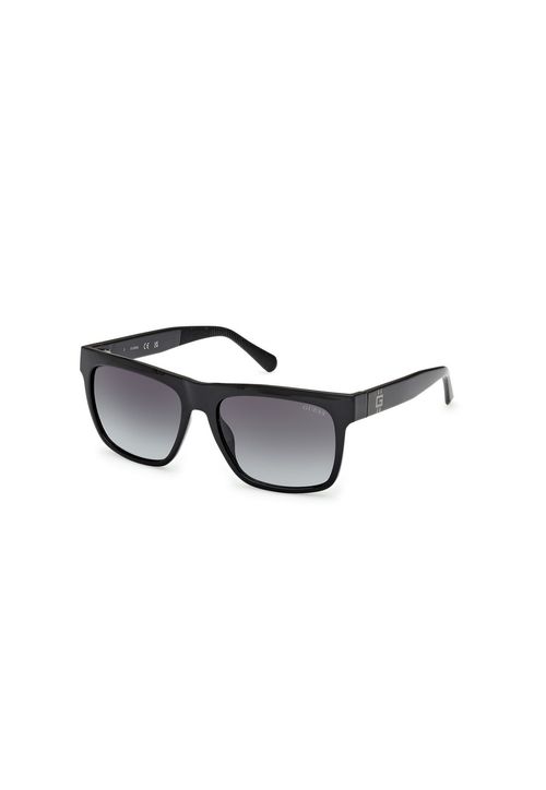 Óculos de Sol Quadrado Acetato Preto