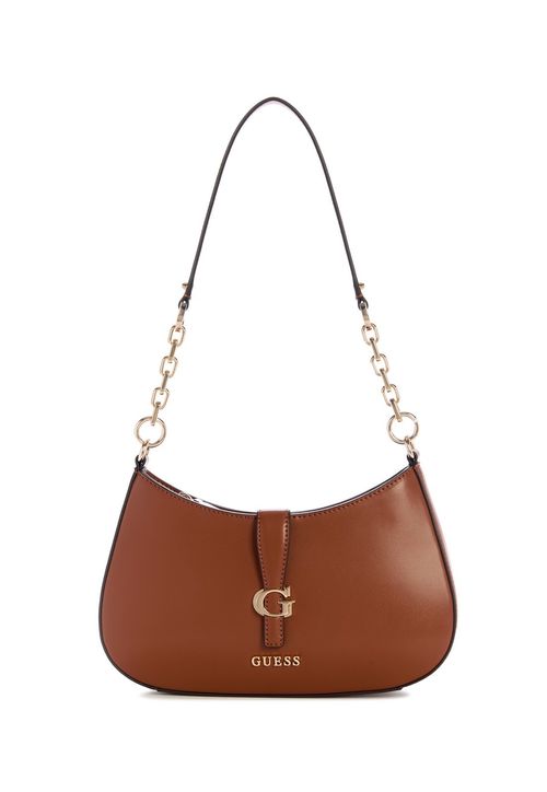 Bolsa Carrie Top Zip Shoulder Bag Marrom