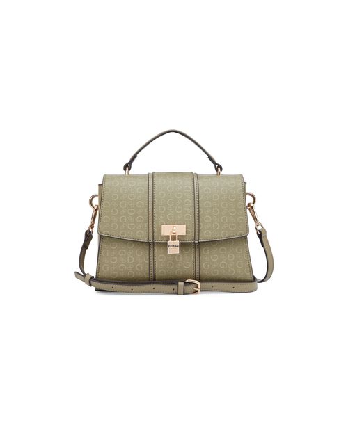Bolsa Emberly Top Handle Crossbody Verde Escuro