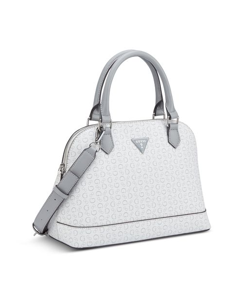 Bolsa Jenai Dome Satchel Cinza Claro