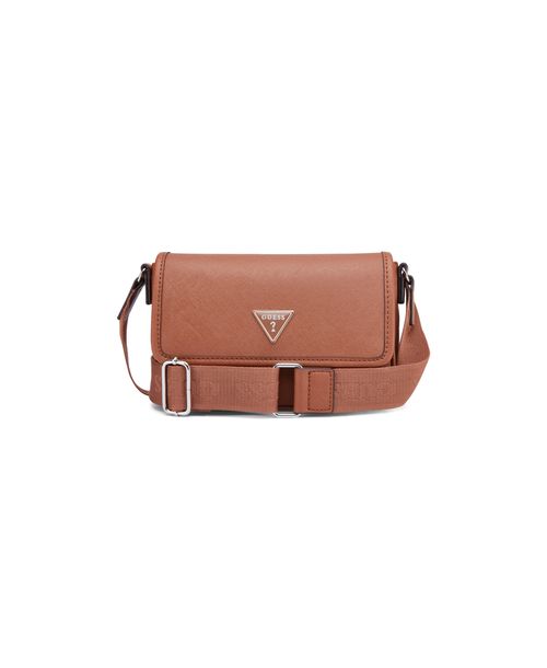 Bolsa Mini Viviette Crossbody Flap Marrom