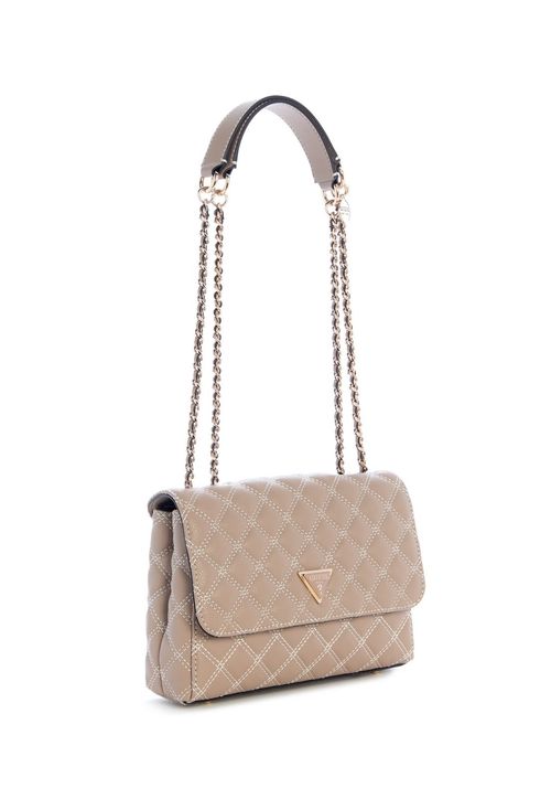 Bolsa Giully Ii 2 Comp Cnvrtble Flap Bege