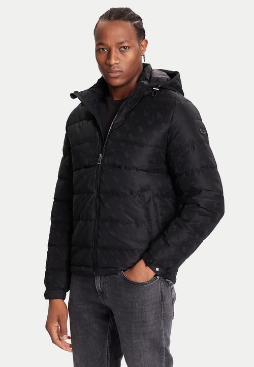 Jaqueta Puffer Monograma Preto