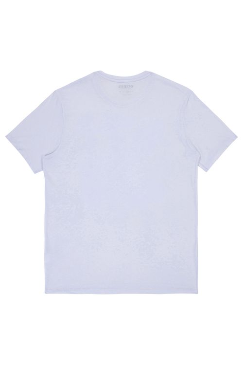 T-shirt Masc Guess Logo Decote Careca Branco