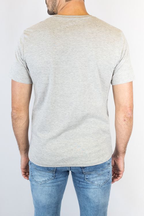 T-shirt Masc Guess Logo H Cinza