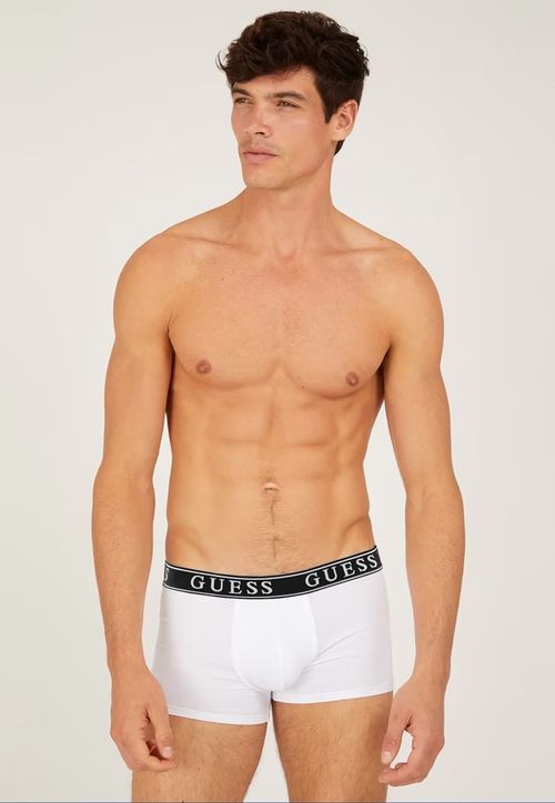 Kit Cueca Guess Boxer Logo Preto e Branco