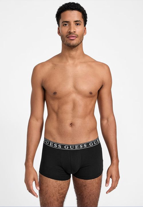 Kit Cueca Boxer Guess Logo Preto