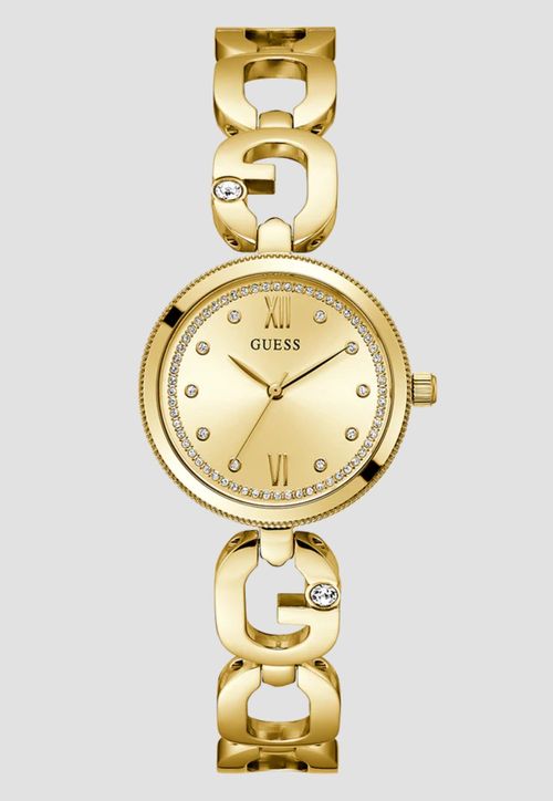Relógio Analógico G Cristais Dourado