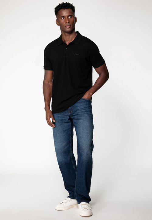 Camisa Polo Pima Preto