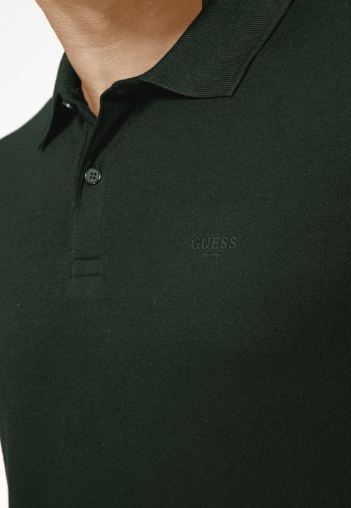 Camisa Polo Pima Verde Escuro