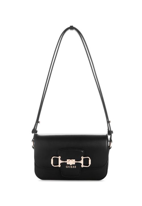 Bolsa Janie Transversal  Flap Preto