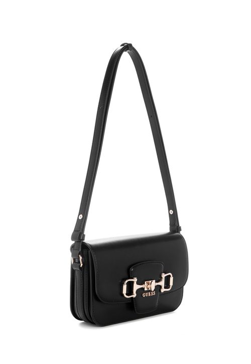 Bolsa Janie Transversal  Flap Preto