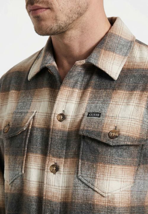 Camisa Ml Xadrez Flanela Marrom