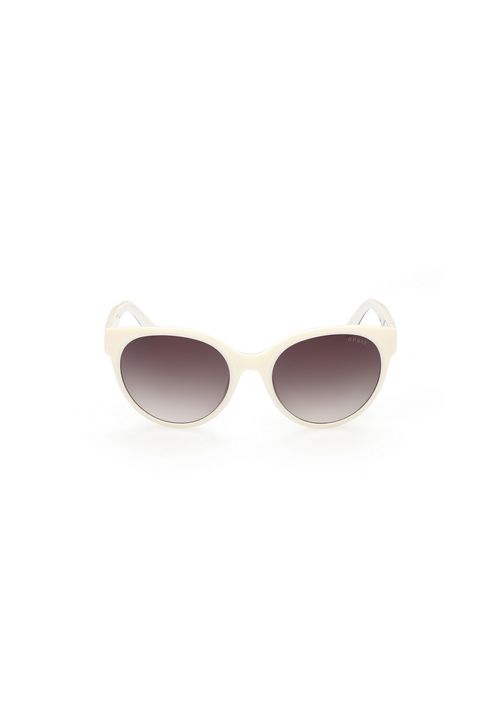 Óculos de Sol Gatinho Acetato Animal Print Branco