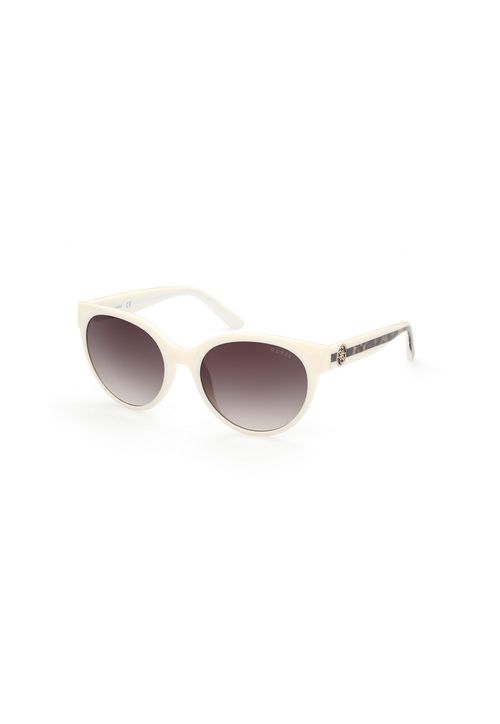 Óculos de Sol Gatinho Acetato Animal Print Branco