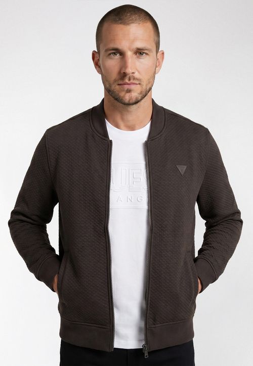 Jaqueta Malha Bomber Marrom