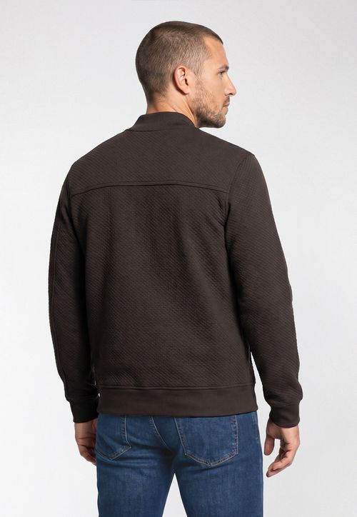 Jaqueta Malha Bomber Marrom