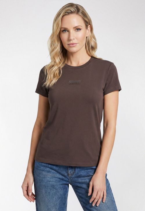 Camiseta Bordado Guess Los Angeles Marrom