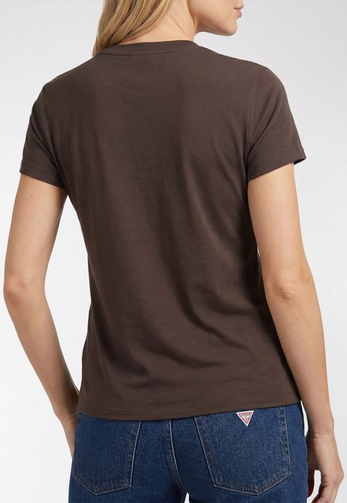 Camiseta Bordado Guess Los Angeles Marrom