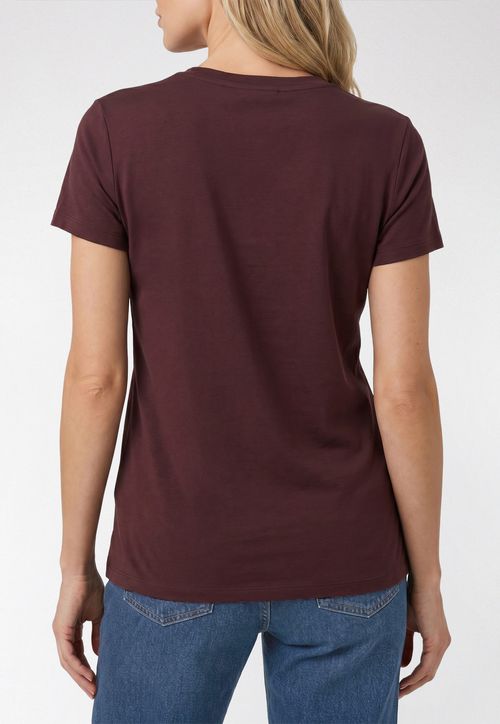 Camiseta Bordado Guess Los Angeles Bordô