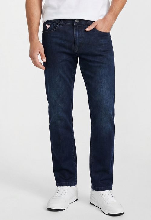 Calça Jeans Guess Slim Straight Azul Escuro