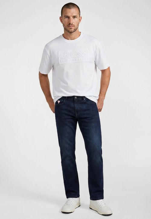 Calça Jeans Guess Slim Straight Azul Escuro