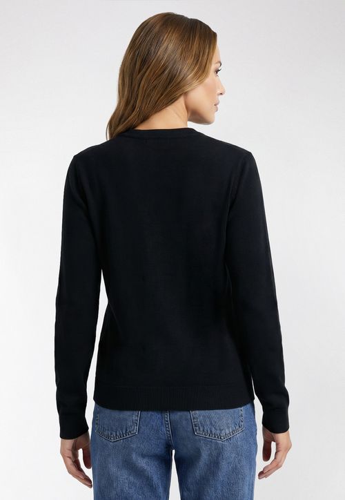 Blusa de Tricot Full Logo Hotfix Preto