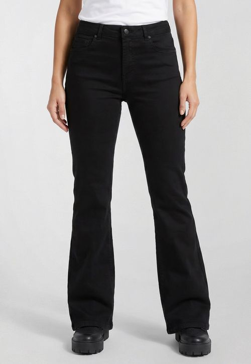 Calça Jeans Guess High Flare Preto