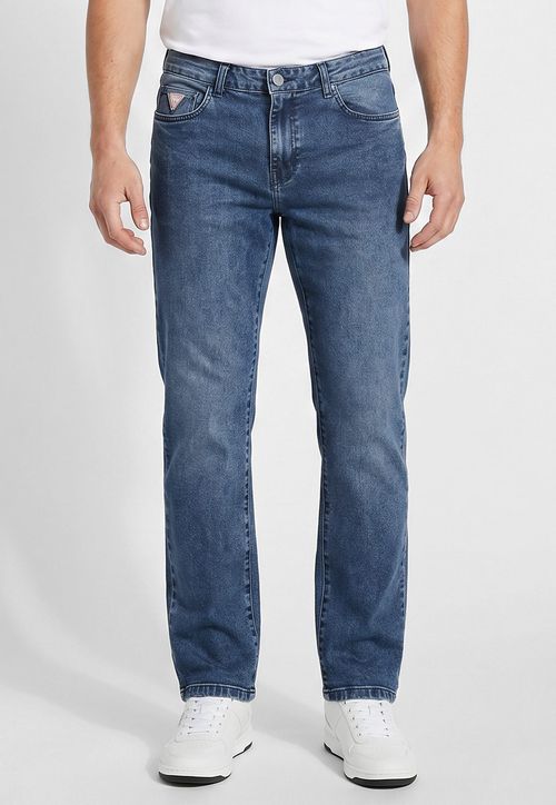 Calça Jeans Guess Slim Straight Azul