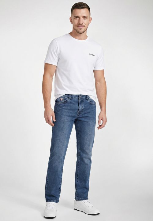 Calça Jeans Guess Slim Straight Azul