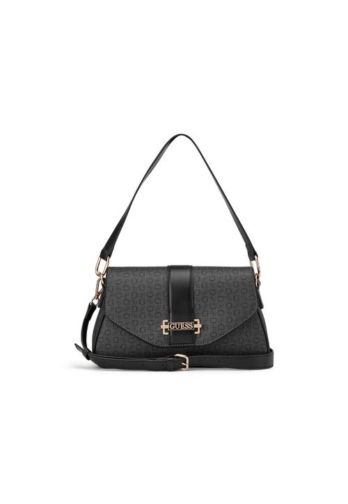 Bolsa Erika Flap Crossbody Cinza Escuro