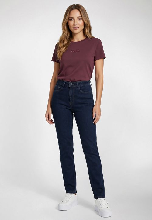 Calça Jeans Guess High Rise Skinny Azul Escuro