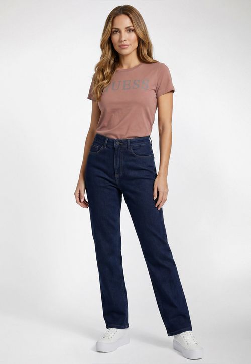 Calça Jeans Guess Straight Leg Azul Escuro