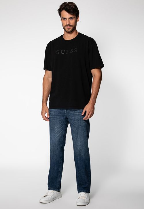 Calça Jeans Regular Straight Azul Escuro