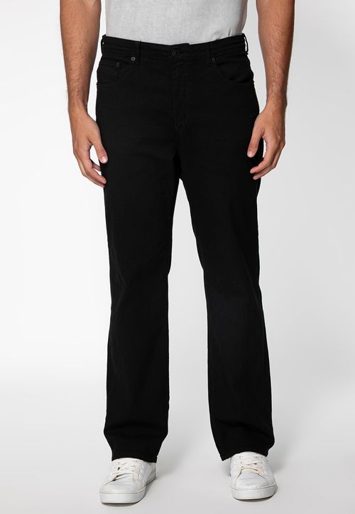 Calça Reta em Sarja Preto