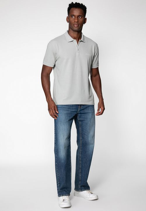 Calça Jeans Relaxed Straight Azul
